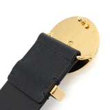 VERSACE LEATHER BELT 1003873 DVTP1 1B00V 80 85 90 95 100 105 BLACK ヴェルサーチ ベルト レザー ビジネス カジュアル おしゃれ レディース メンズ ブラック