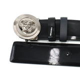 VERSACE REVERSIBLE BELT THE JELLYFISH 1012113 1A13471 1B00P BLACK 75 80 85 90 95 100 ヴェルサーチ ベルト メドゥーサ ビギー レザー メンズ レディース ブラック