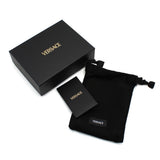 VERSACE CARD HOLDER 1016785 1A10544 1B00V BLACK ヴェルサーチ カードホルダー コインケース ミニ 財布 メドゥーサ カードケース カード入れ 小銭入れ ヴェルサーチェ メンズ レディース ブラック