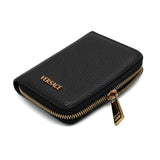 VERSACE ZIP WALLET 1016840 1A13695 1B00V BLACK ヴェルサーチ ジッパー ウォレット カードホルダー コインケース ミニ 財布 カードケース 小銭入れ ヴェルサーチェ メンズ レディース ブラック