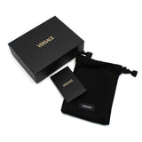 VERSACE ZIP WALLET 1016840 1A13695 1B00V BLACK ヴェルサーチ ジッパー ウォレット カードホルダー コインケース ミニ 財布 カードケース 小銭入れ ヴェルサーチェ メンズ レディース ブラック