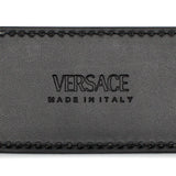 VERSACE LEATHER BELT 1020000 1A08711 1B00V 80 85 90 95 100 105 BLACK ヴェルサーチ ベルト レザー ビジネス カジュアル おしゃれ レディース メンズ ブラック