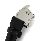 VERSACE LEATHER BELT 1020000 DVTP1 1B00P 80 85 90 95 100 105 BLACK ヴェルサーチ ベルト レザー ビジネス カジュアル おしゃれ レディース メンズ ブラック
