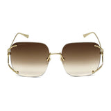 日本正規品 GUCCI SUNGLASSES GG0646S 002 BROWN GOLD グッチ サングラス ノーズパッド 眼鏡 UVカット メンズ レディース ブラウン ゴールド