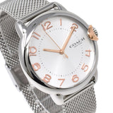 COACH ARDEN QUARTZ ANALOG WATCH 14000072 SILVER 保証書付き コーチ アーデン ブレスレットセット クォーツ アナログ 腕時計 電池式 ウォッチ レディース シルバー