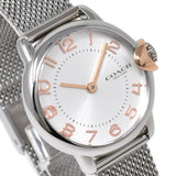 COACH ARDEN QUARTZ ANALOG WATCH 14000073 SILVER 保証書付き コーチ アーデン ブレスレットセット クォーツ アナログ 腕時計 電池式 ウォッチ レディース シルバー