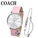 COACH PERRY QUARTZ ANALOG WATCH 14000074 SILVER PINK 保証書付き コーチ ペリー ブレスレットセット クォーツ アナログ 腕時計 電池式 ウォッチ レディース シルバー ピンク