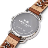 COACH DELANCEY QUARTZ ANALOG WATCH 14502258 IVORY BROWN 保証書付き コーチ デランシー クォーツ アナログ 腕時計 電池式 ウォッチ レディース アイボリー ブラウン