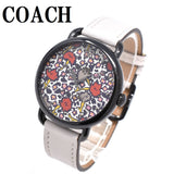 COACH DELANCEY QUARTZ ANALOG WATCH 14502729 MULTI OFFWHITE 保証書付き コーチ デランシー クォーツ アナログ 腕時計 電池式 ウォッチ レザー レディース マルチ オフホワイト