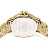 COACH ARDEN QUARTZ ANALOG WATCH 14503816 SILVERWHITE GOLD 保証書付き コーチ アーデン クォーツ アナログ 腕時計 電池式 ウォッチ レディース シルバーホワイト ゴールド