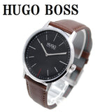 HUGO BOSS 1520014 EXIST QUARTZ ANALOG WATCH BLACK BROWN ヒューゴボス 腕時計 アナログ クォーツ 電池式 ウォッチ レザー メンズ ブラック ブラウン