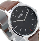 HUGO BOSS 1520014 EXIST QUARTZ ANALOG WATCH BLACK BROWN ヒューゴボス 腕時計 アナログ クォーツ 電池式 ウォッチ レザー メンズ ブラック ブラウン