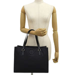 TORY BURCH ELLA SMALL TOTE BAG 160633001 BLACK トリーバーチ エラ スモール トートバッグ ダブルT ロゴ ナイロン レディース ブラック