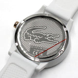 LACOSTE QUARTZ ANALOG SILICONE STRAP WATCH L.12.12 2001211 WHITE ラコステ 腕時計 クォーツ アナログ 電池式 ウォッチ レディース ホワイト