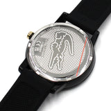 LACOSTE QUARTZ ANALOG SILICONE STRAP WATCH L.12.12 2001212 BLACK ラコステ 腕時計 クォーツ アナログ 電池式 ウォッチ レディース ブラック