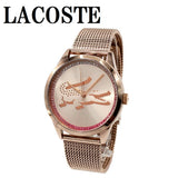 LACOSTE QUARTZ ANALOG WATCH LADYCROC 2001261 PINK GOLD ラコステ 腕時計 クォーツ アナログ 電池式 ウォッチ レディース ピンクゴールド