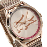 LACOSTE QUARTZ ANALOG WATCH LADYCROC 2001261 PINK GOLD ラコステ 腕時計 クォーツ アナログ 電池式 ウォッチ レディース ピンクゴールド