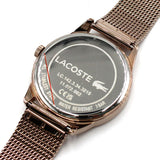 LACOSTE QUARTZ ANALOG WATCH LADYCROC 2001261 PINK GOLD ラコステ 腕時計 クォーツ アナログ 電池式 ウォッチ レディース ピンクゴールド