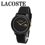 LACOSTE QUARTZ ANALOG SILICONE STRAP WATCH L.12.12 MOVE 2001310 BLACK ラコステ 腕時計 クォーツ アナログ 電池式 ウォッチ レディース ブラック