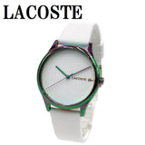 LACOSTE QUARTZ ANALOG SILICONE STRAP WATCH FALDA 2001353 RAINBOW WHITE ラコステ 腕時計 クォーツ アナログ 電池式 ウォッチ レディース レインボー ホワイト