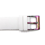 LACOSTE QUARTZ ANALOG SILICONE STRAP WATCH FALDA 2001353 RAINBOW WHITE ラコステ 腕時計 クォーツ アナログ 電池式 ウォッチ レディース レインボー ホワイト