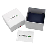 LACOSTE QUARTZ ANALOG SILICONE STRAP WATCH L.12.12 MOVE 2011171 BLACK ラコステ 腕時計 クォーツ アナログ 電池式 ウォッチ メンズ ブラック