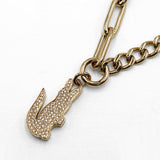 LACOSTE NECKLACE PENDANT CROCODILE 2040145 GOLD ラコステ ネックレス ペンダント チャーム アクセサリー おしゃれ レディース ゴールド
