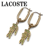LACOSTE EARRINGS CROCODILE 2040364 GOLD ラコステ ピアス 両耳 アクセサリー レディース ゴールド