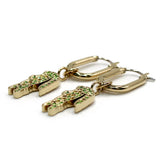 LACOSTE EARRINGS CROCODILE 2040364 GOLD ラコステ ピアス 両耳 アクセサリー レディース ゴールド