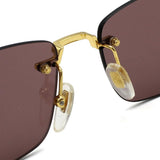 日本正規品 GUCCI SUNGLASSES GG1221S 002 BROWN GOLD グッチ サングラス ノーズパッド 眼鏡 UVカット メンズ レディース ブラウン ゴールド