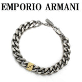 EMPORIO ARMANI BRACERET EGS3186040 SILVER エンポリオ アルマーニ ブレスレット アクセサリー おしゃれ メンズ シルバー