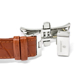 JUNGHANS ATTACHE AUTOMATIC ANALOG WATCH 027/4781.00 SILVER BROWN 保証書付き ユンハンス アタッシェ パワーリザーブ オートマティック 腕時計 自動巻き アナログ ウォッチ メンズ シルバー ブラウン