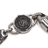DIESEL BRACERET DX1163040 BLACK SILVER ディーゼル ブレスレット アクセサリー ブレス 腕輪 おしゃれ メンズ ブラック シルバー