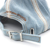 GANNI CAP A6919 676 L.DENIM ガニー キャップ 帽子 ベースボール ロゴ デニム おしゃれ ウィメンズ レディース ライトデニム ライトブルー