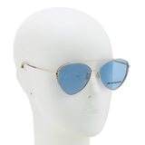 BALLY SUNGLASSES ASIAN FIT BY0003-H 28V 59 BLUE GOLD バリー サングラス アジアンフィット UVカット 紫外線カット ノーズパッド 鼻あて メンズ レディース ブルー ゴールド