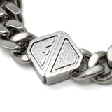 EMPORIO ARMANI BRACERET EGS3132040 SILVER エンポリオ アルマーニ ブレスレット アクセサリー おしゃれ メンズ シルバー