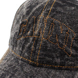 GANNI CAP A6921 006 BLACK WASHED ガニー キャップ 帽子 ベースボール ロゴ デニム おしゃれ ウィメンズ レディース ウォッシュド ブラック