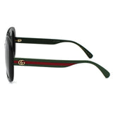 日本正規品 GUCCI SUNGLASSES GG0714SA 001 GREY BLACK グッチ サングラス アジアンフィット 眼鏡 UVカット メンズ レディース グレー ブラック