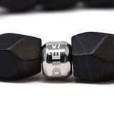 DIESEL BRACERET AGATE DX1134040 BLACK ディーゼル ブレスレット アクセサリー ブレス 腕輪 おしゃれ メンズ ブラック