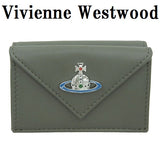 Vivienne Westwood WALLET 5115002GW L001L M405 GREEN ヴィヴィアン ウエストウッド 三つ折り 財布 小銭入れ カード入れ レザー レディース グリーン