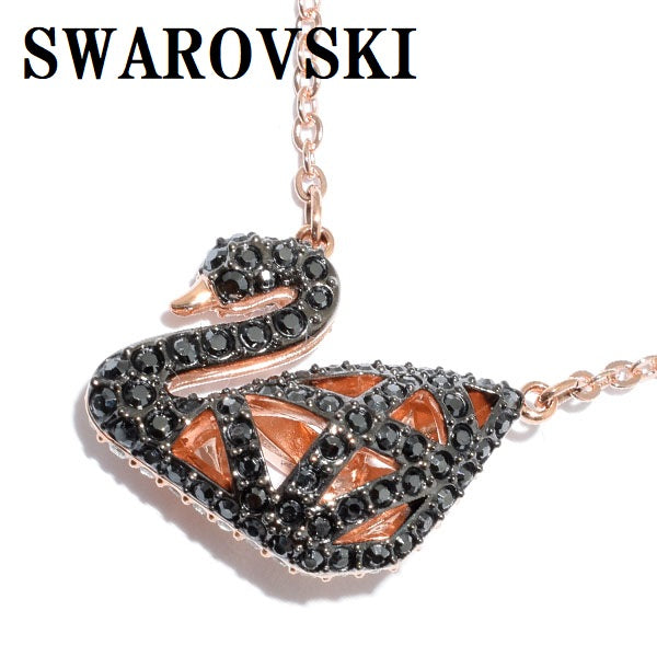 SWAROVSKI FACET SWAN NECKLACE 5281275 PINK GOLD スワロフスキー