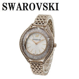 SWAROVSKI QUARTZ ANALOG WATCH 5519456 CHAMPAGNEGOLD WHITESILVER スワロフスキー 腕時計 クリスタルオーラ クォーツ アナログ 電池式 ウォッチ レディース シャンパンゴールド ホワイトシルバー