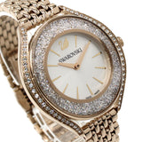 SWAROVSKI QUARTZ ANALOG WATCH 5519456 CHAMPAGNEGOLD WHITESILVER スワロフスキー 腕時計 クリスタルオーラ クォーツ アナログ 電池式 ウォッチ レディース シャンパンゴールド ホワイトシルバー