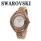 SWAROVSKI QUARTZ ANALOG WATCH 5519459 ROSEGOLD WHITESILVER スワロフスキー 腕時計 クリスタルオーラ クォーツ アナログ 電池式 ウォッチ レディース ローズゴールド ホワイトシルバー