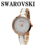 SWAROVSKI QUARTZ ANALOG WATCH Crystalline delight 5580541 SILVER PINKGOLD WHITE スワロフスキー 腕時計 1年保証 クリスタライン ディライト クォーツ アナログ 電池式 ウォッチ レディース シルバー ピンクゴールド ホワイト