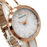 SWAROVSKI QUARTZ ANALOG WATCH Crystalline delight 5580541 SILVER PINKGOLD WHITE スワロフスキー 腕時計 1年保証 クリスタライン ディライト クォーツ アナログ 電池式 ウォッチ レディース シルバー ピンクゴールド ホワイト