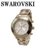 SWAROVSKI QUARTZ ANALOG WATCH Octea lux sport 5610517 SILVER GOLD スワロフスキー 腕時計 1年保証 オクティア ラックス スポーツ クォーツ アナログ 電池式 ウォッチ レディース シルバー ゴールド