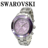 SWAROVSKI QUARTZ ANALOG WATCH Octea lux sport 5632484 PURPLE SILVER スワロフスキー 腕時計 1年保証 オクティア ラックス スポーツ クォーツ アナログ 電池式 ウォッチ レディース パープル シルバー