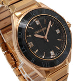 SWAROVSKI QUARTZ ANALOG WATCH Dextera 5641294 BLACK ROSEGOLD スワロフスキー 腕時計 1年保証 デクステラ クォーツ アナログ 電池式 ウォッチ レディース ブラック ローズゴールド