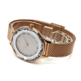 SWAROVSKI QUARTZ ANALOG WATCH Nova 5650011 SILVER ROSEGOLD スワロフスキー 腕時計 1年保証 ノヴァ クォーツ アナログ 電池式 ウォッチ レディース シルバー ローズゴールド
